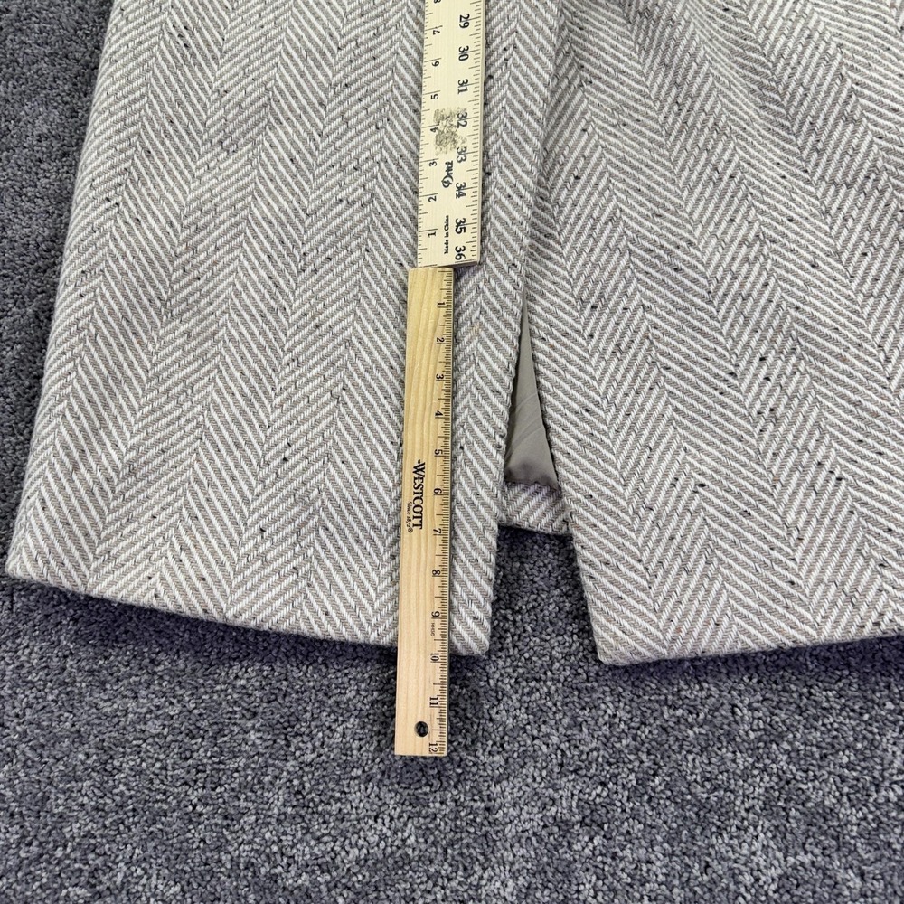 Edition Express Coat Womens Medium Beige Long Overcoat Lined Preppy - Picture 5 of 10